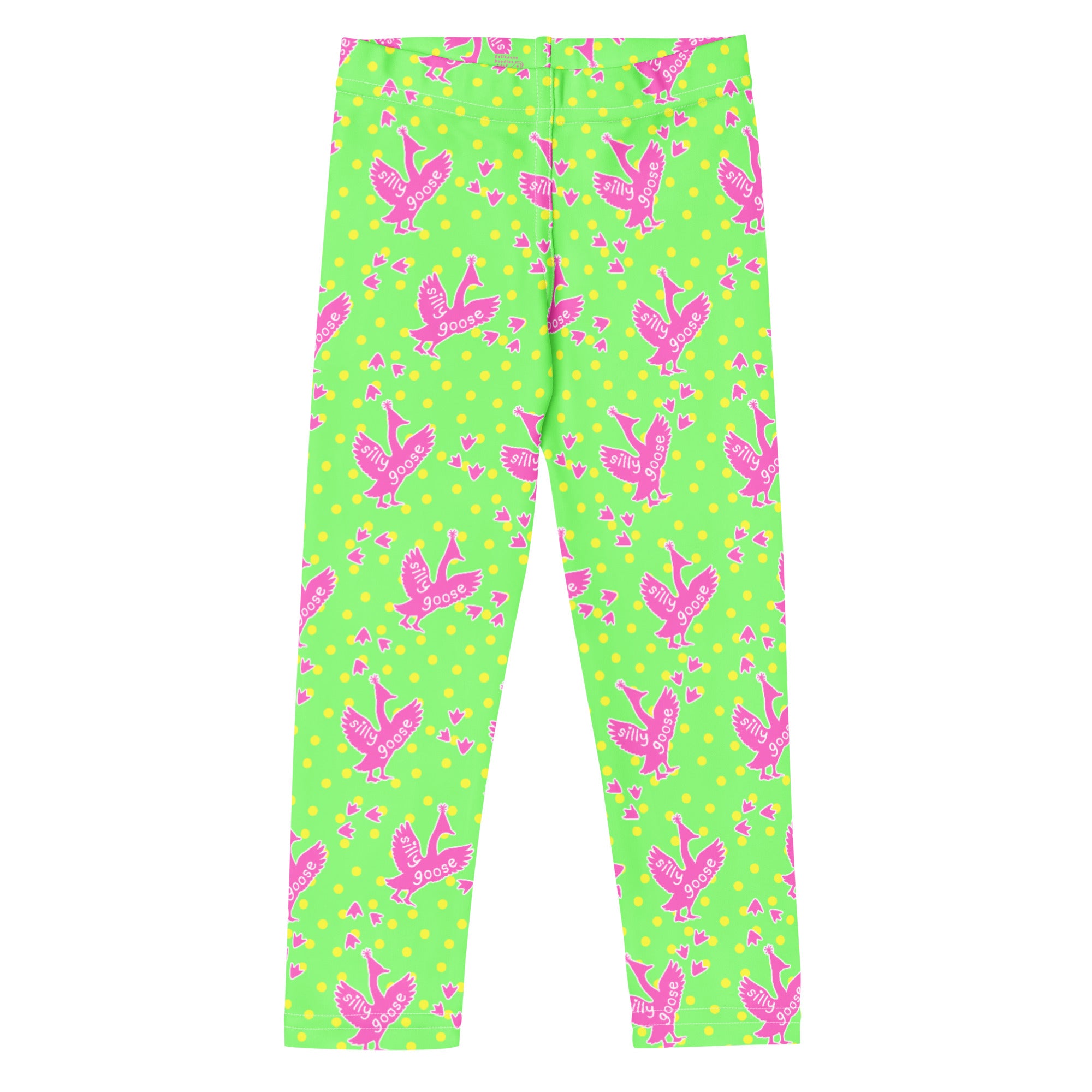KIDS (2-8yrs) Active Stretch Leggings - 'Silly Goose' 7