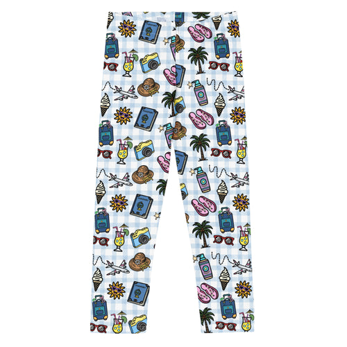 KIDS (2-8yrs) Active Stretch Leggings - 'Gingham Getaway' 7