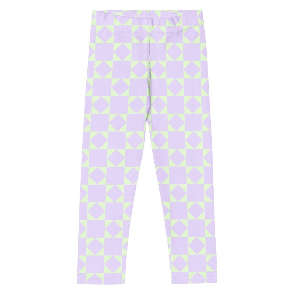 KIDS (2-8yrs) Active Stretch Leggings - 'Lilac Mint' 7