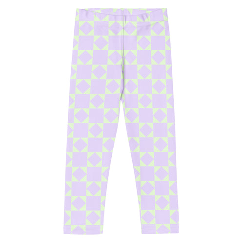 KIDS (2-8yrs) Active Stretch Leggings - 'Lilac Mint' 7