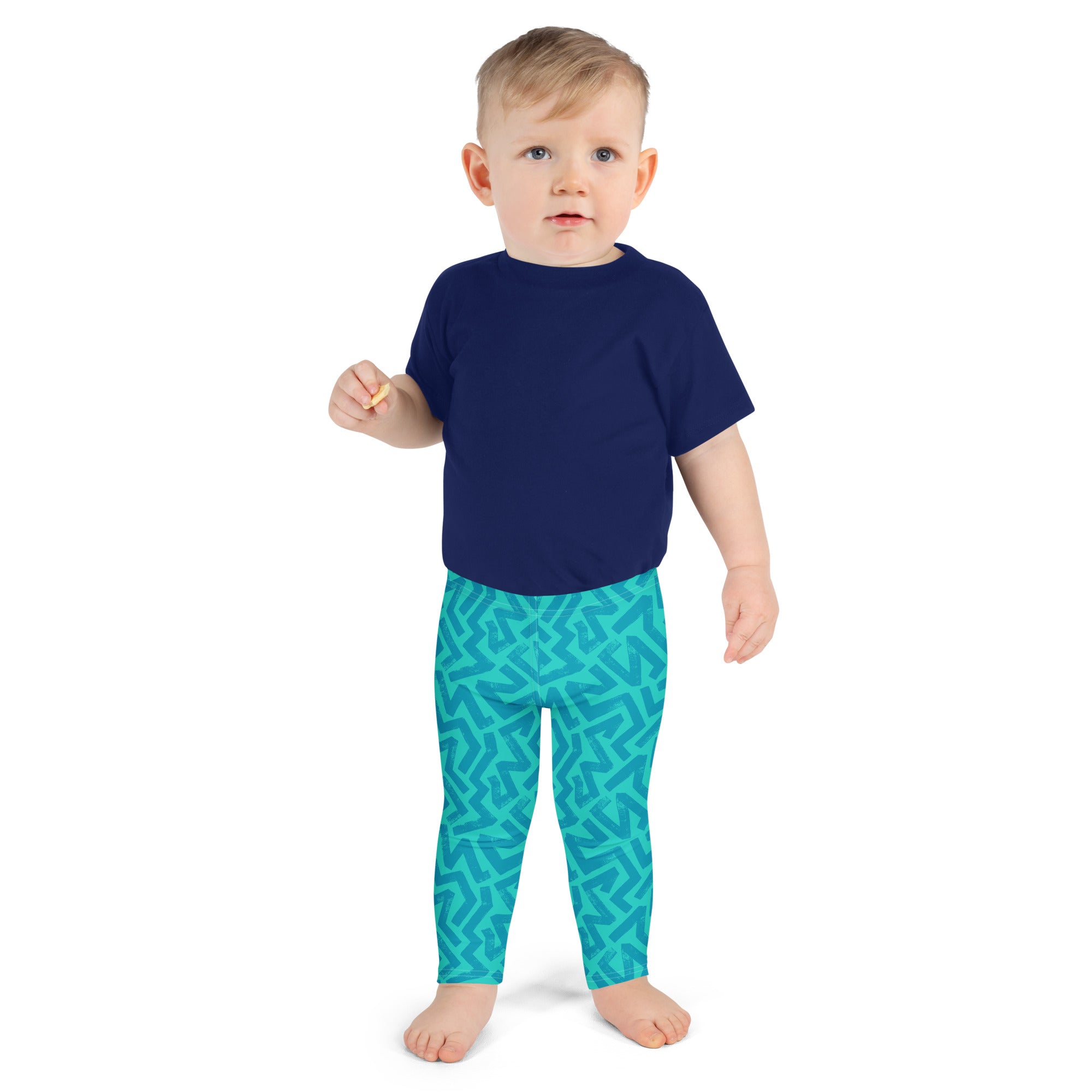 KIDS (2-8yrs) Active Stretch Leggings - 'Aquamarine'