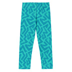 KIDS (2-8yrs) Active Stretch Leggings - 'Aquamarine' 7