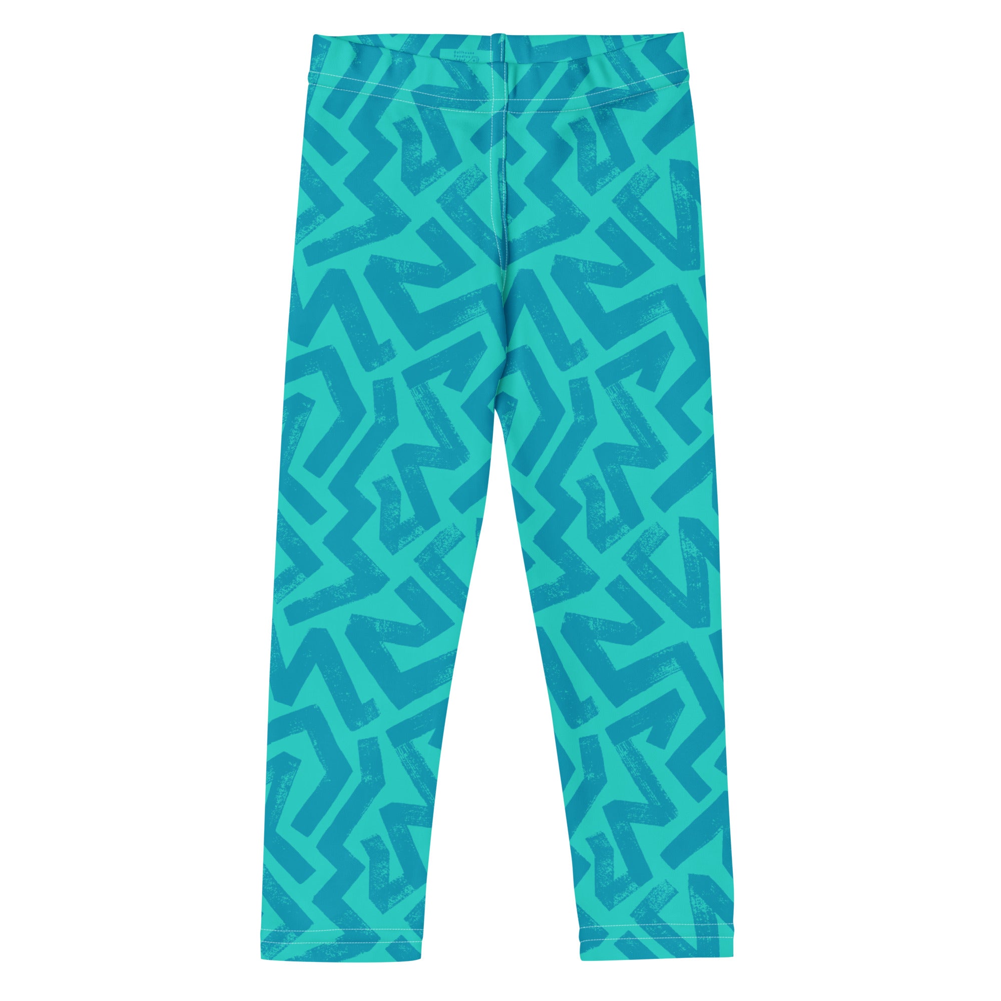 KIDS (2-8yrs) Active Stretch Leggings - 'Aquamarine' 7