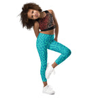 KIDS (2-8yrs) Active Stretch Leggings - 'Aquamarine'