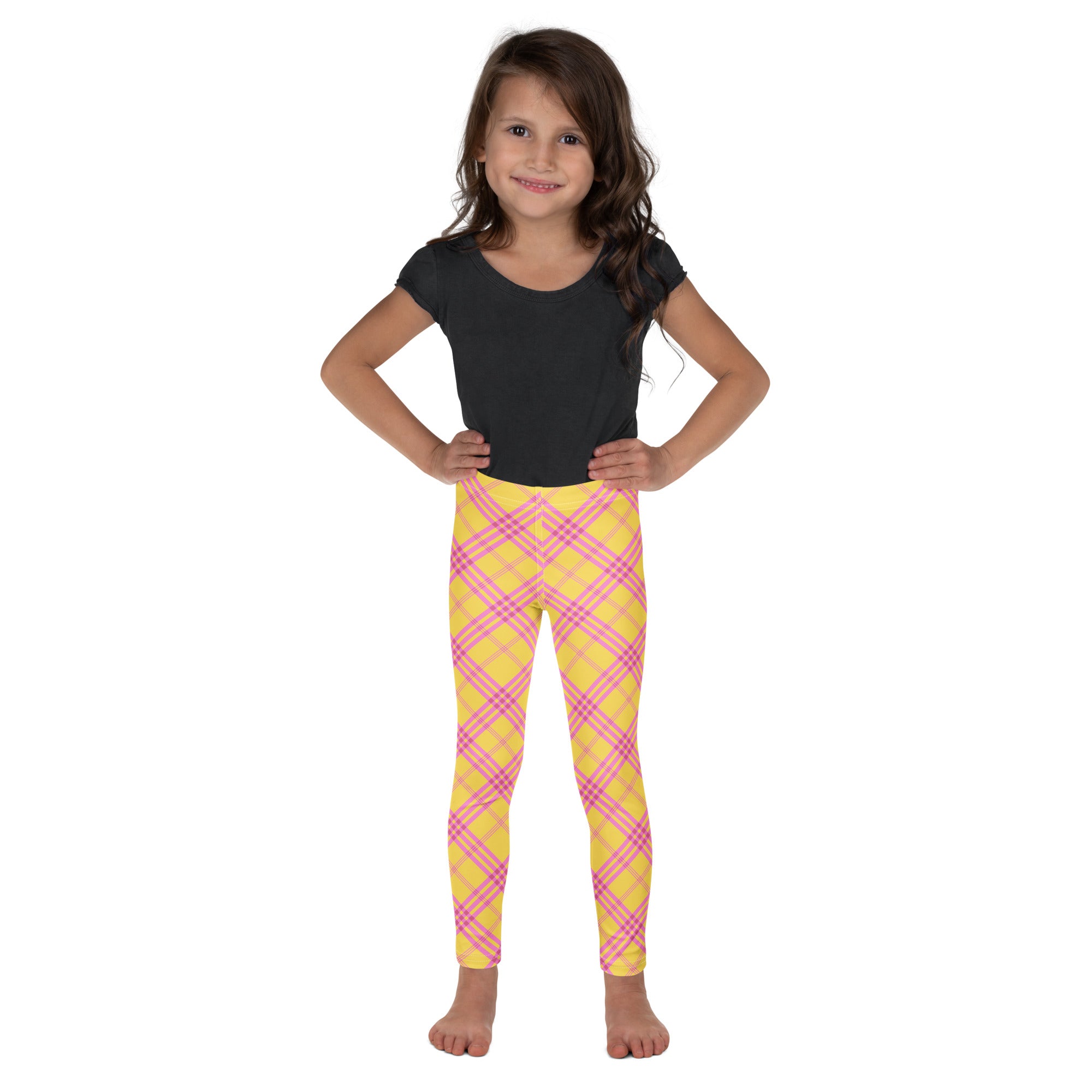 KIDS (2-8yrs) Active Stretch Leggings - 'Raspberry Ripple'
