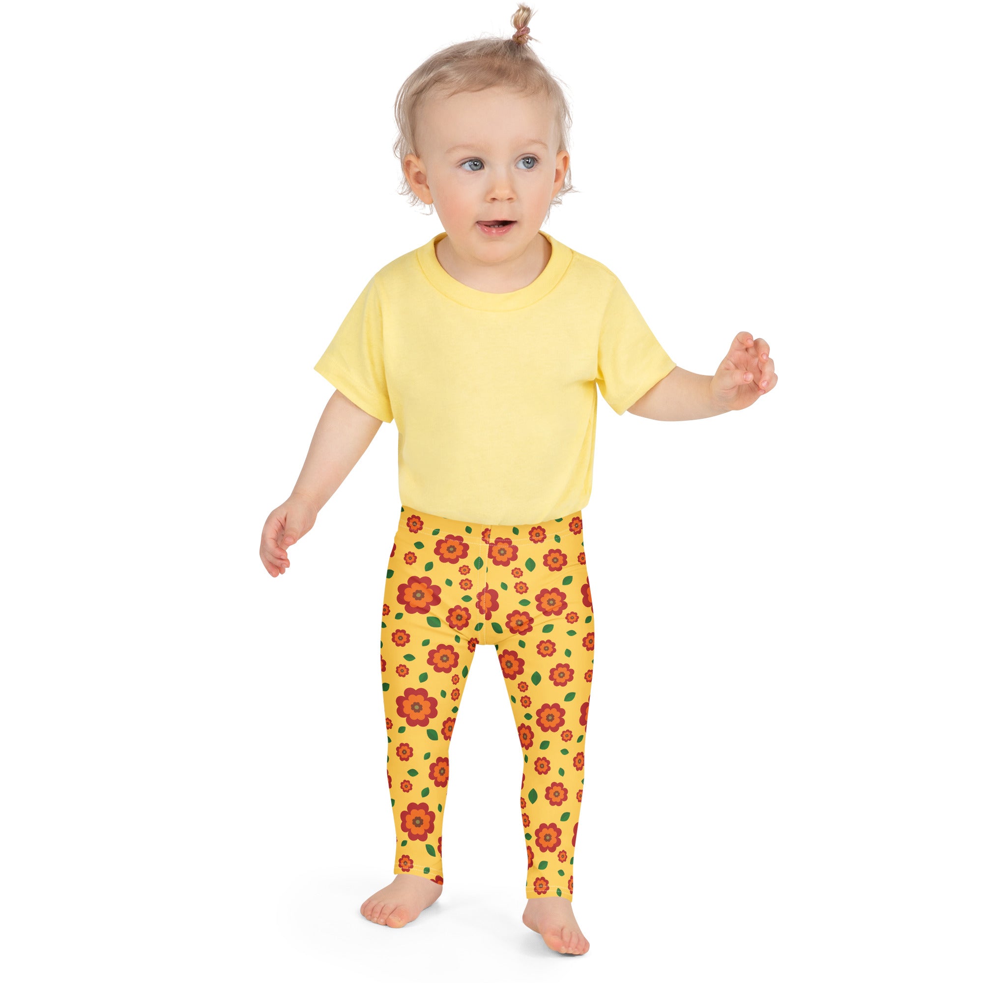 KIDS (2-8yrs) Active Stretch Leggings - 'Petal Pop'