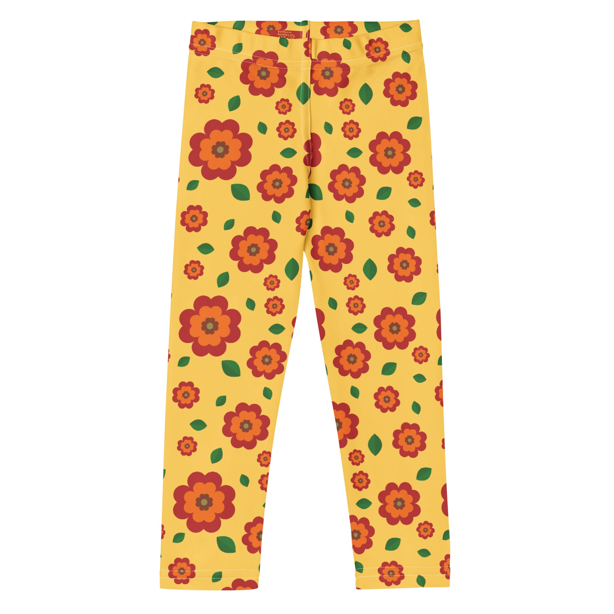 KIDS (2-8yrs) Active Stretch Leggings - 'Petal Pop' 7