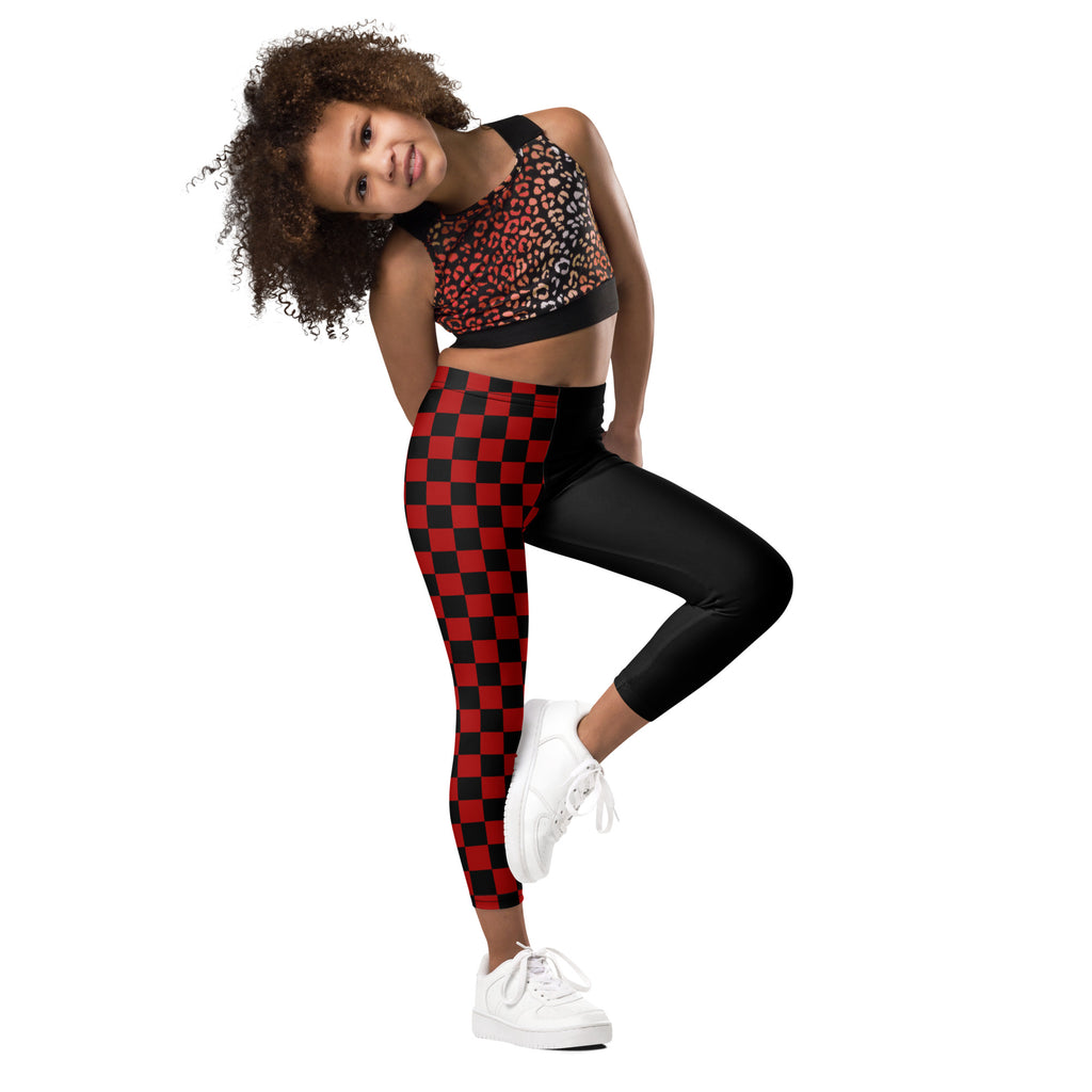 KIDS (2-8yrs) Active Stretch Leggings - 'Black Parade'
