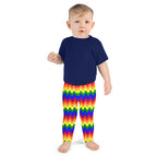 KIDS (2-8yrs) Active Stretch Leggings - 'Rainbow Waves'