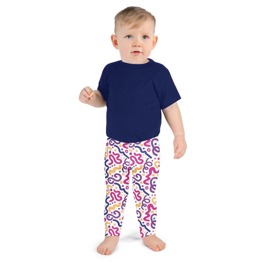 KIDS (2-8yrs) Active Stretch Leggings - 'Squiggles' 7