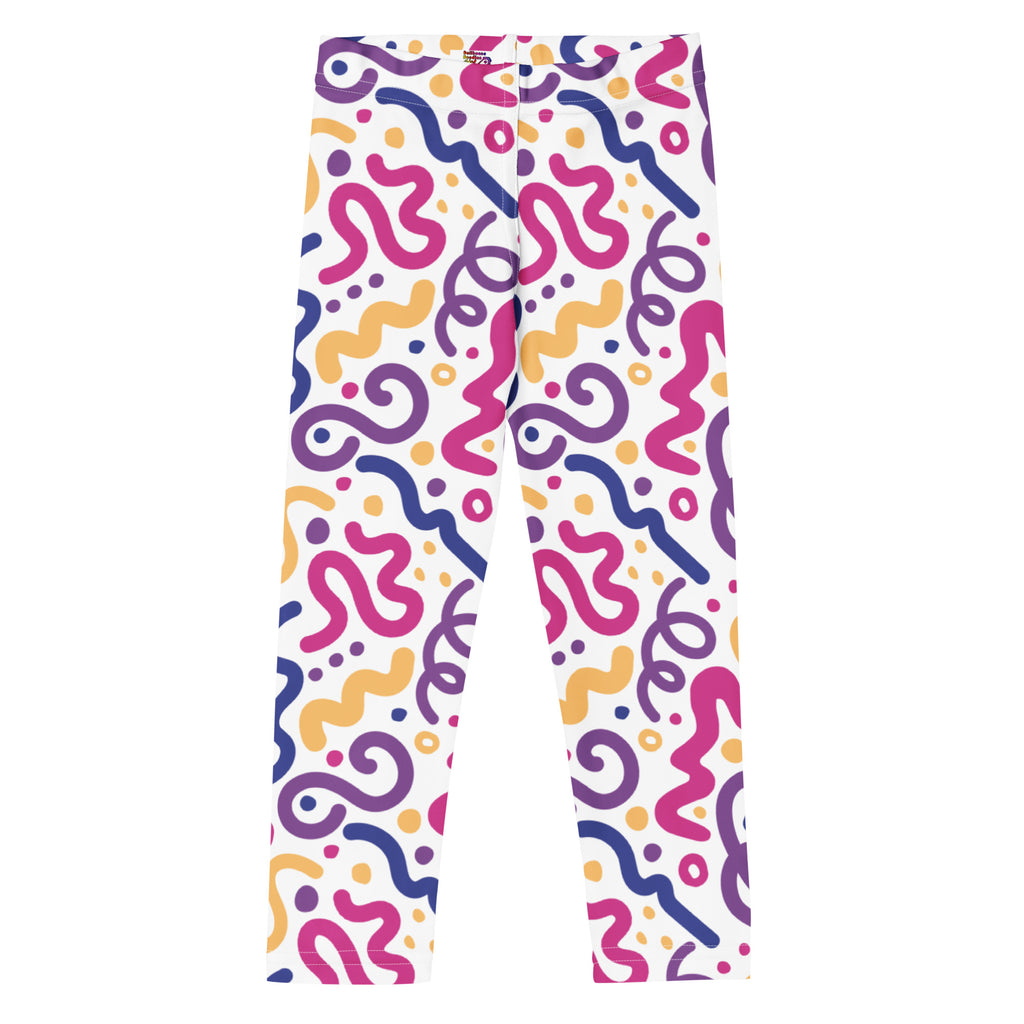KIDS (2-8yrs) Active Stretch Leggings - 'Squiggles'