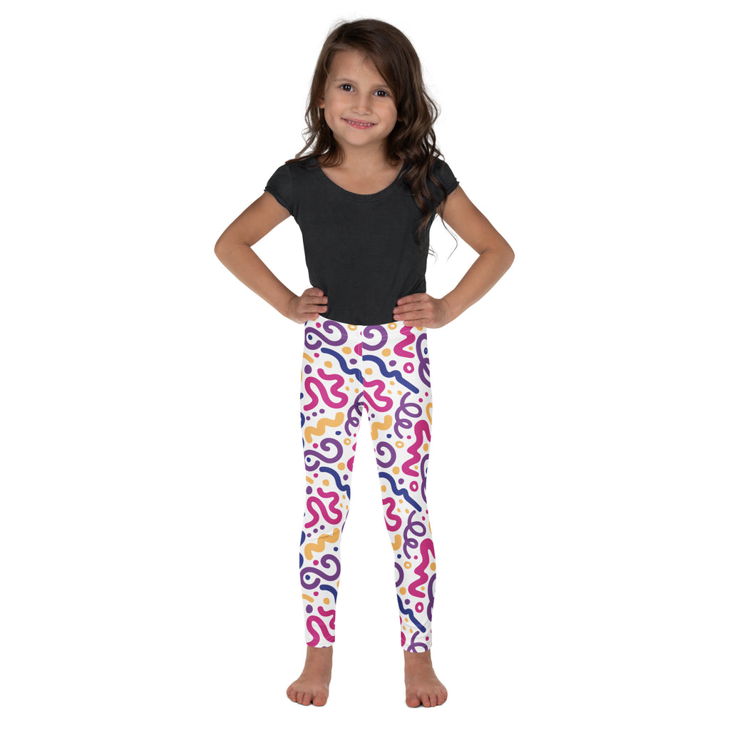 KIDS (2-8yrs) Active Stretch Leggings - 'Squiggles'