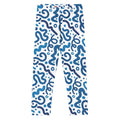 KIDS (2-8yrs) Active Stretch Leggings - 'Squiggles' (Bluebell) 7