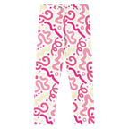 KIDS (2-8yrs) Active Stretch Leggings - 'Squiggles' (Peony) 7