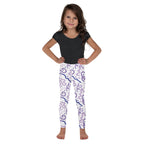 KIDS (2-8yrs) Active Stretch Leggings - 'Squiggles' (Lavender)