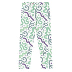 KIDS (2-8yrs) Active Stretch Leggings - 'Squiggles' (Lilac Mint) 7