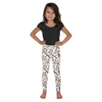 KIDS (2-8yrs) Active Stretch Leggings - 'Squiggles' (Pinecone)