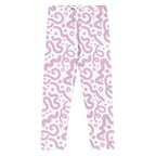 KIDS (2-8yrs) Active Stretch Leggings - 'Squiggles' (Wysteria) 7