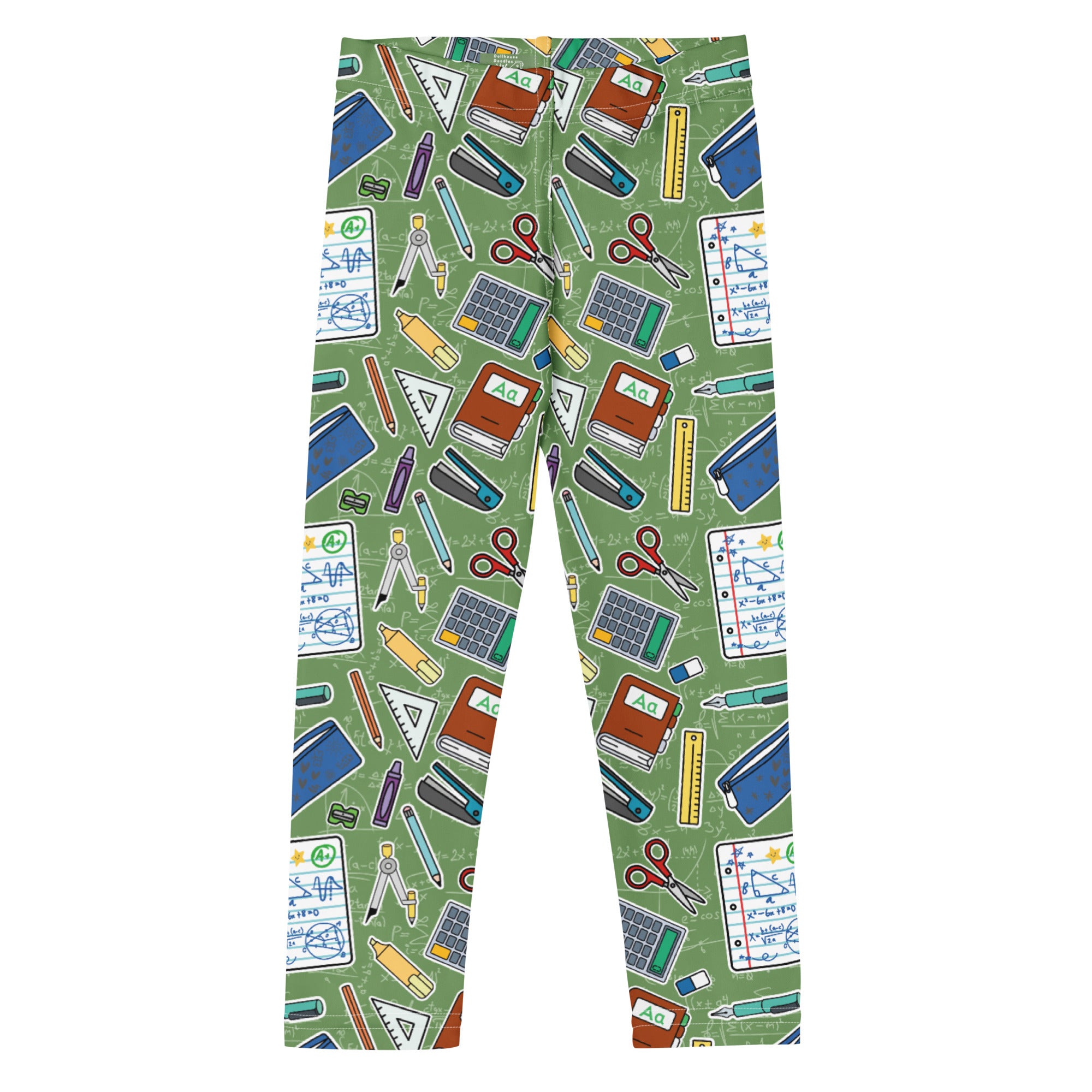 KIDS (2-8yrs) Active Stretch Leggings - 'Teacher's Pet' 7