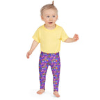 KIDS (2-8yrs) Active Stretch Leggings - 'Glitter Stickers'