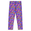 KIDS (2-8yrs) Active Stretch Leggings - 'Glitter Stickers' 7