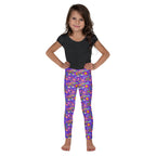 KIDS (2-8yrs) Active Stretch Leggings - 'Glitter Stickers'