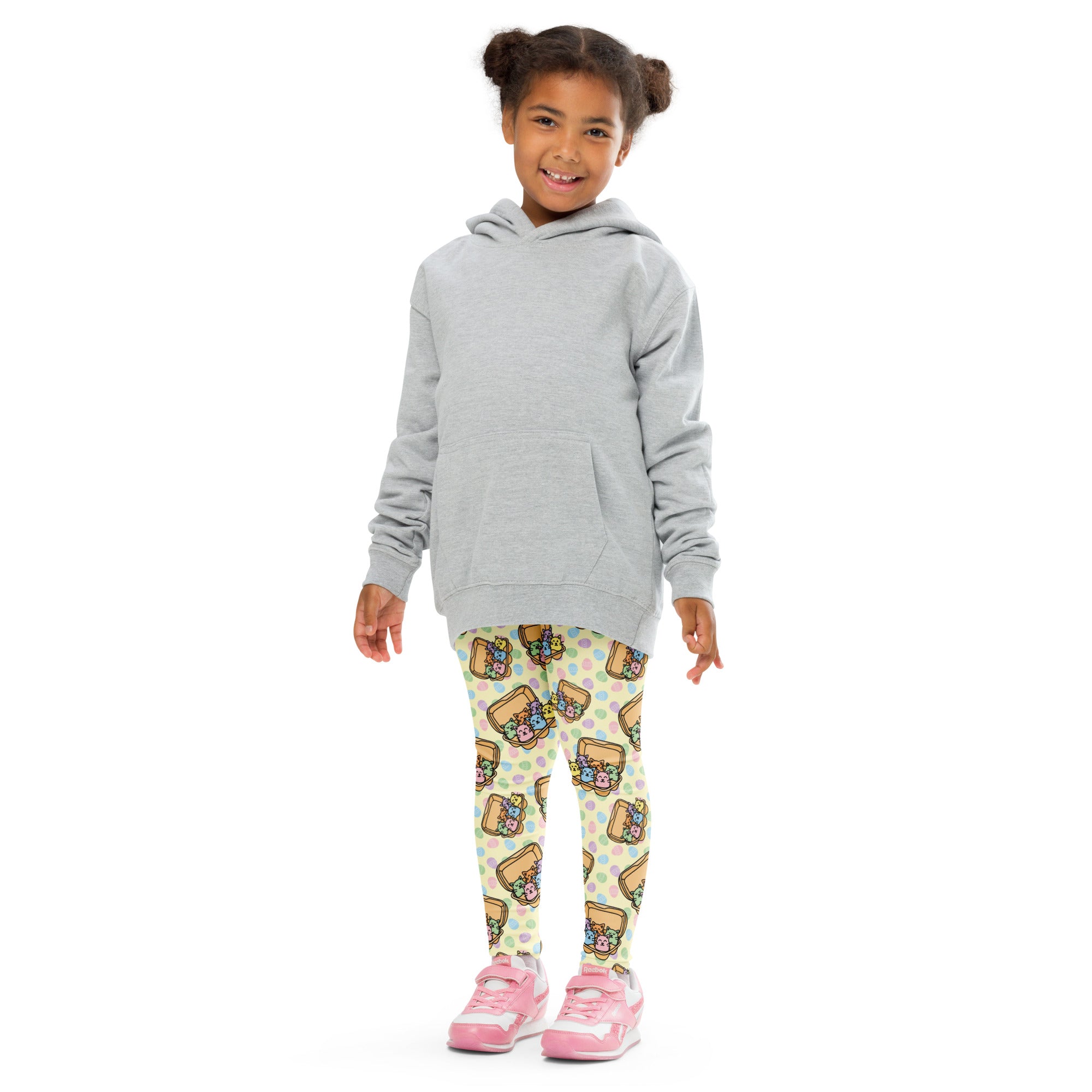 KIDS (2-8yrs) Active Stretch Leggings - 'Easter Kittens'