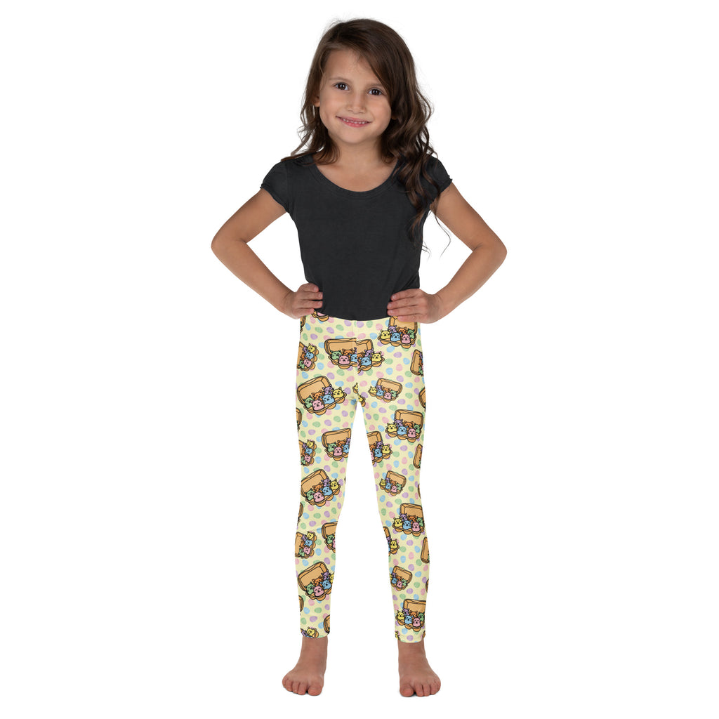 KIDS (2-8yrs) Active Stretch Leggings - 'Easter Kittens'