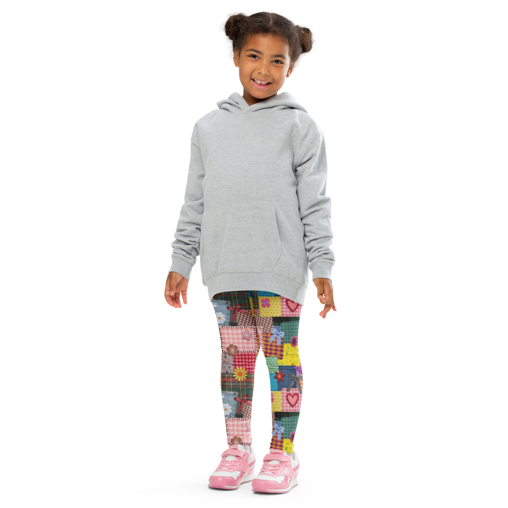 KIDS (2-8yrs) Active Stretch Leggings - 'Perfect Patchwork'