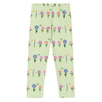KIDS (2-8yrs) Active Stretch Leggings - 'Spring Stems' 7