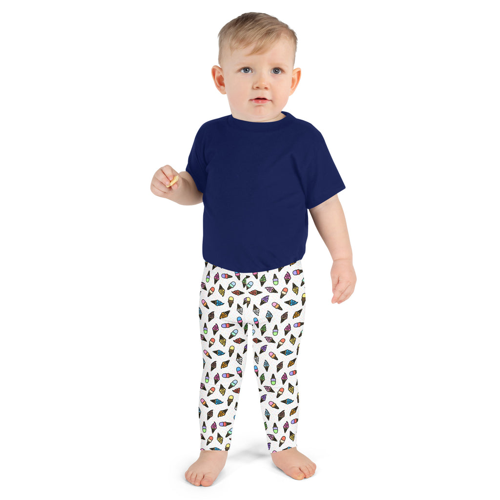 KIDS (2-8yrs) Active Stretch Leggings - 'Ice Cream' Leggings
