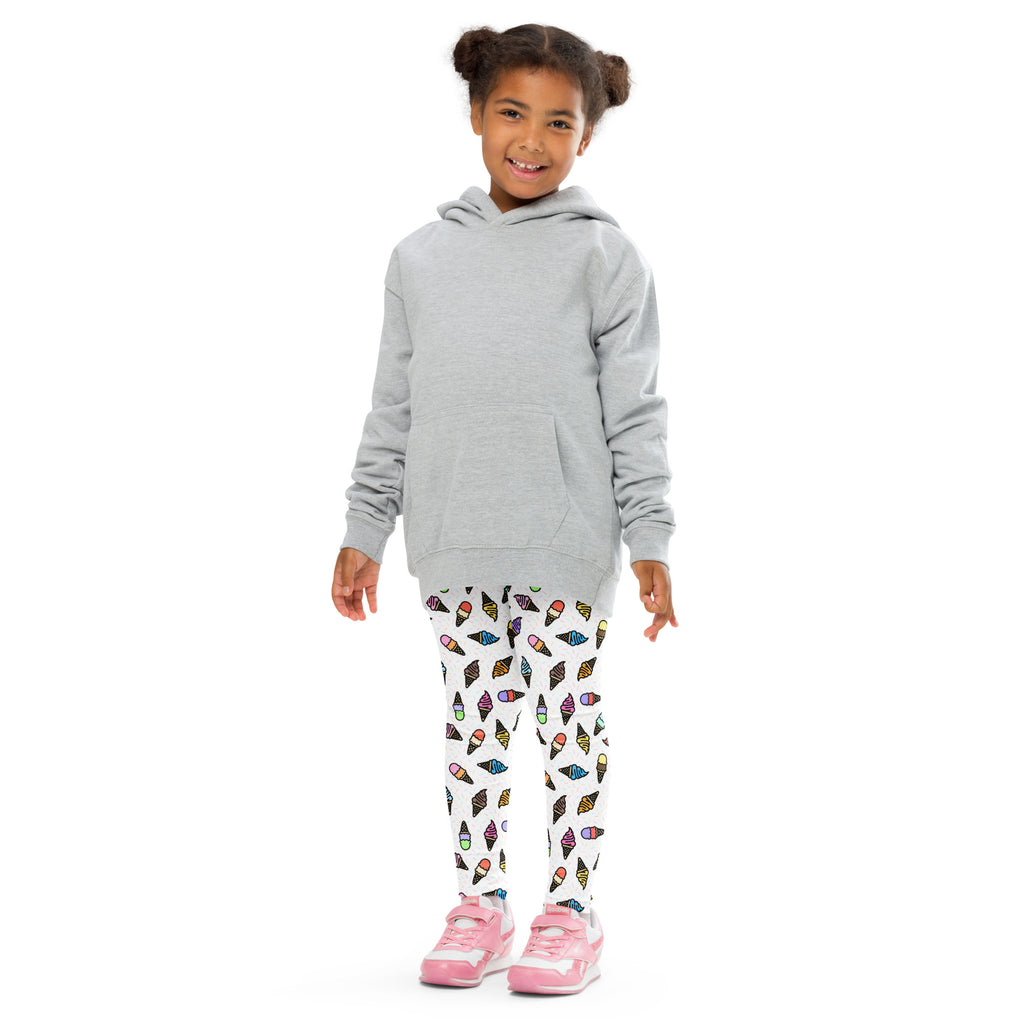 KIDS (2-8yrs) Active Stretch Leggings - 'Ice Cream' Leggings