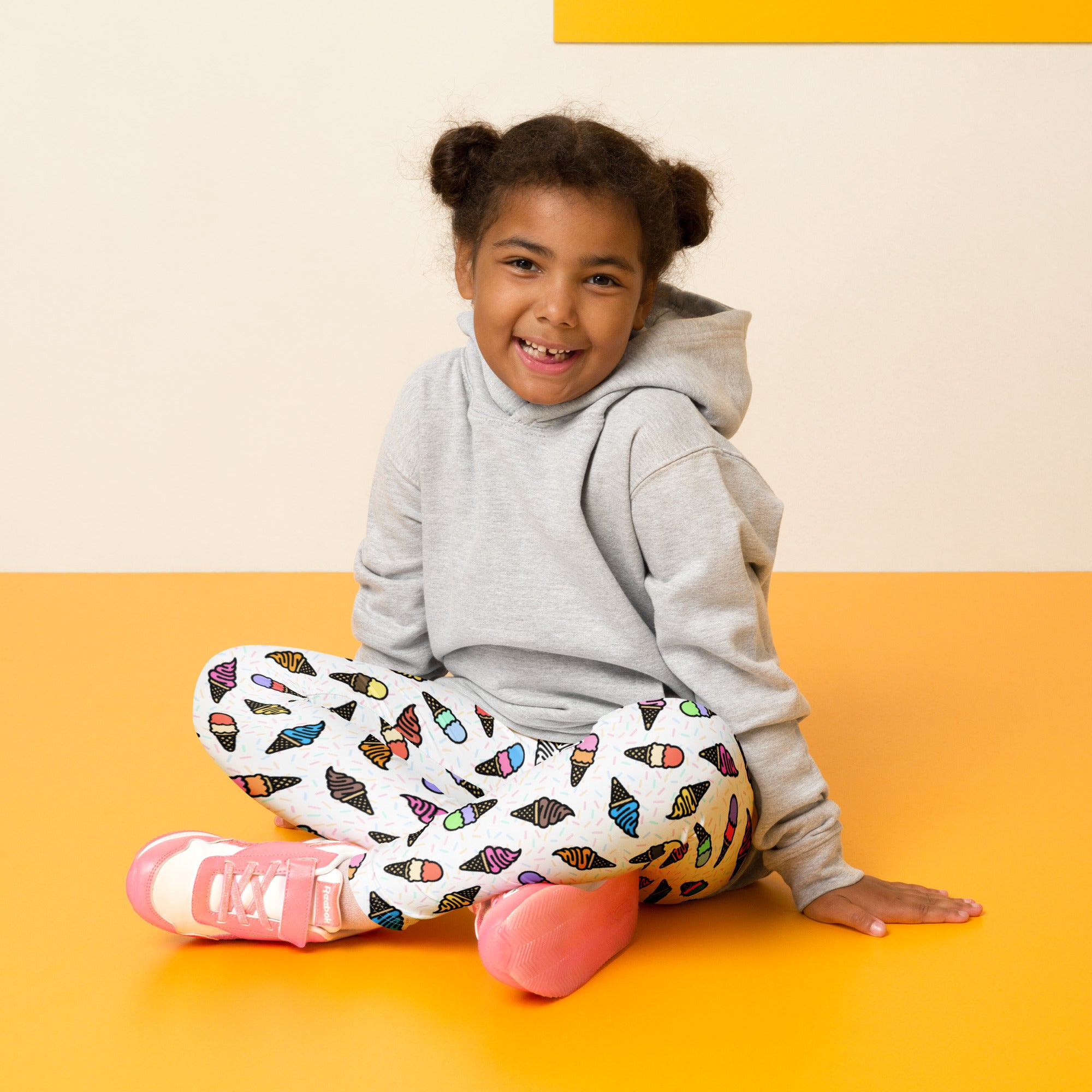KIDS (2-8yrs) Active Stretch Leggings - 'Ice Cream' Leggings
