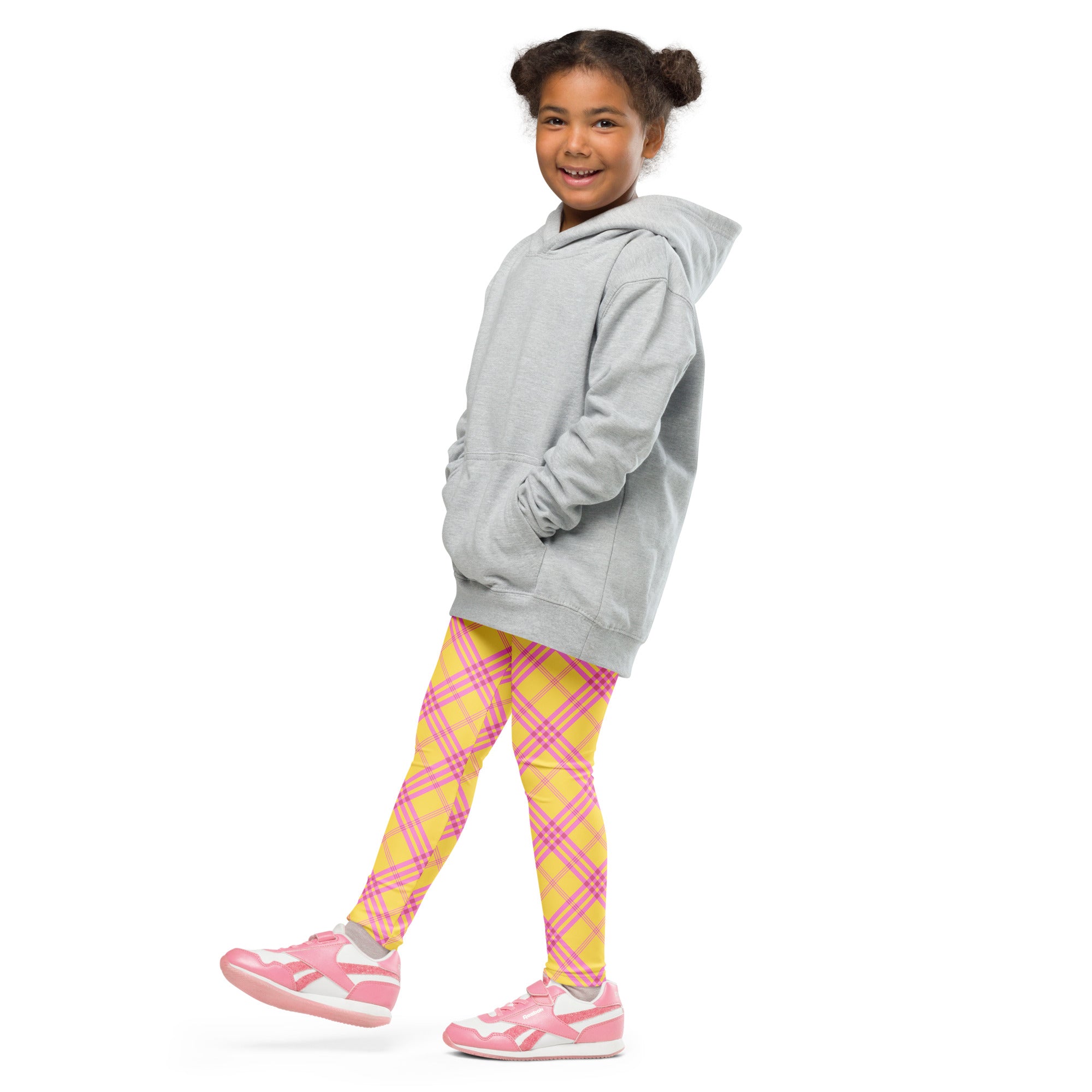 KIDS (2-8yrs) Active Stretch Leggings - 'Raspberry Ripple'