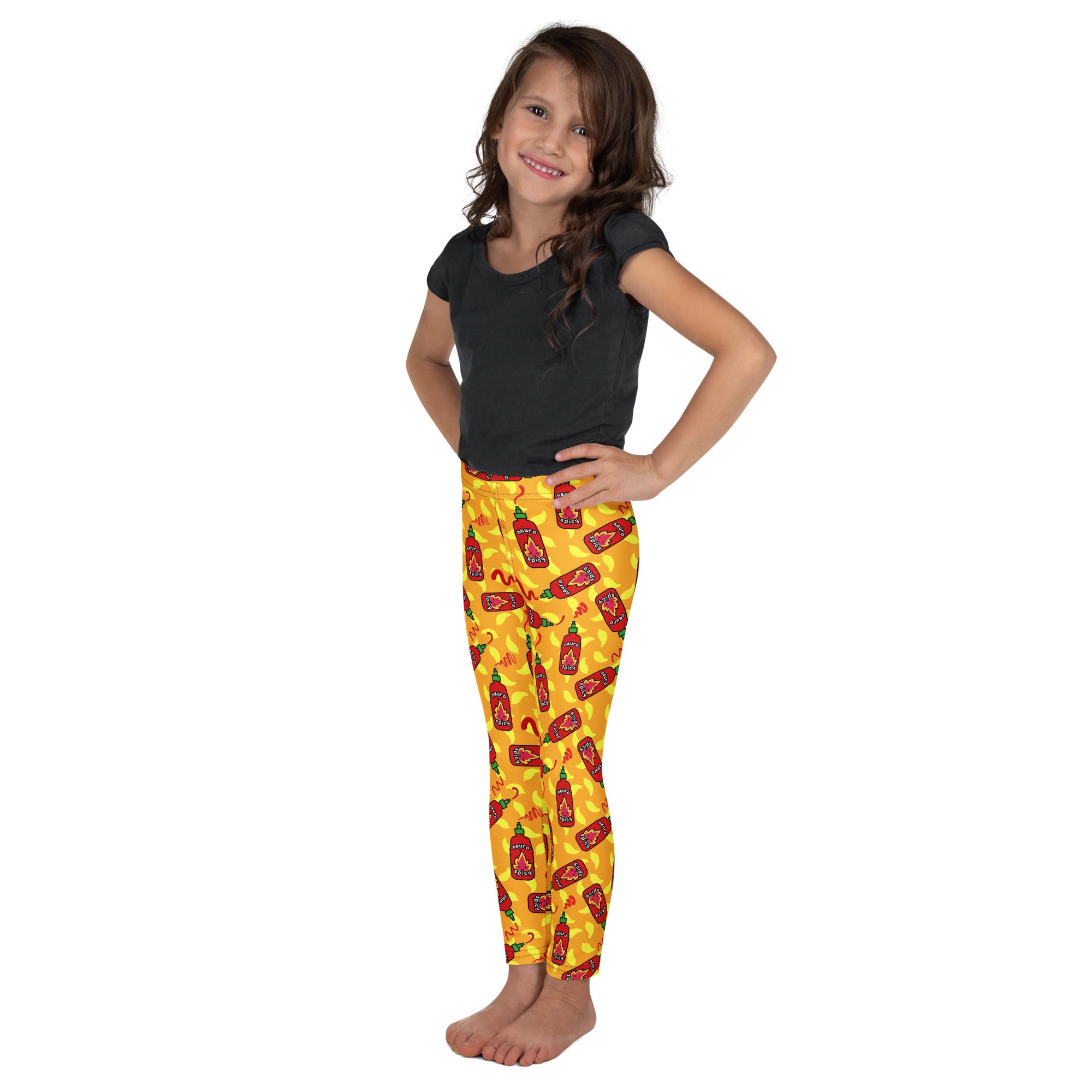 KIDS (2-8yrs) Active Stretch Leggings - 'Neurospicy'
