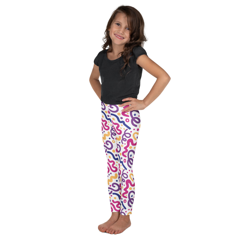 KIDS (2-8yrs) Active Stretch Leggings - 'Squiggles'