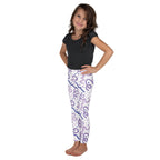 KIDS (2-8yrs) Active Stretch Leggings - 'Squiggles' (Lavender)