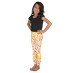 KIDS (2-8yrs) Active Stretch Leggings - 'Squiggles' (Marigold)