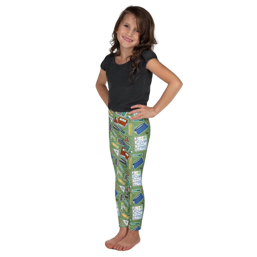 KIDS (2-8yrs) Active Stretch Leggings - 'Teacher's Pet'