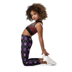 KIDS (2-8yrs) Active Stretch Leggings - 'Diamond Skulls'