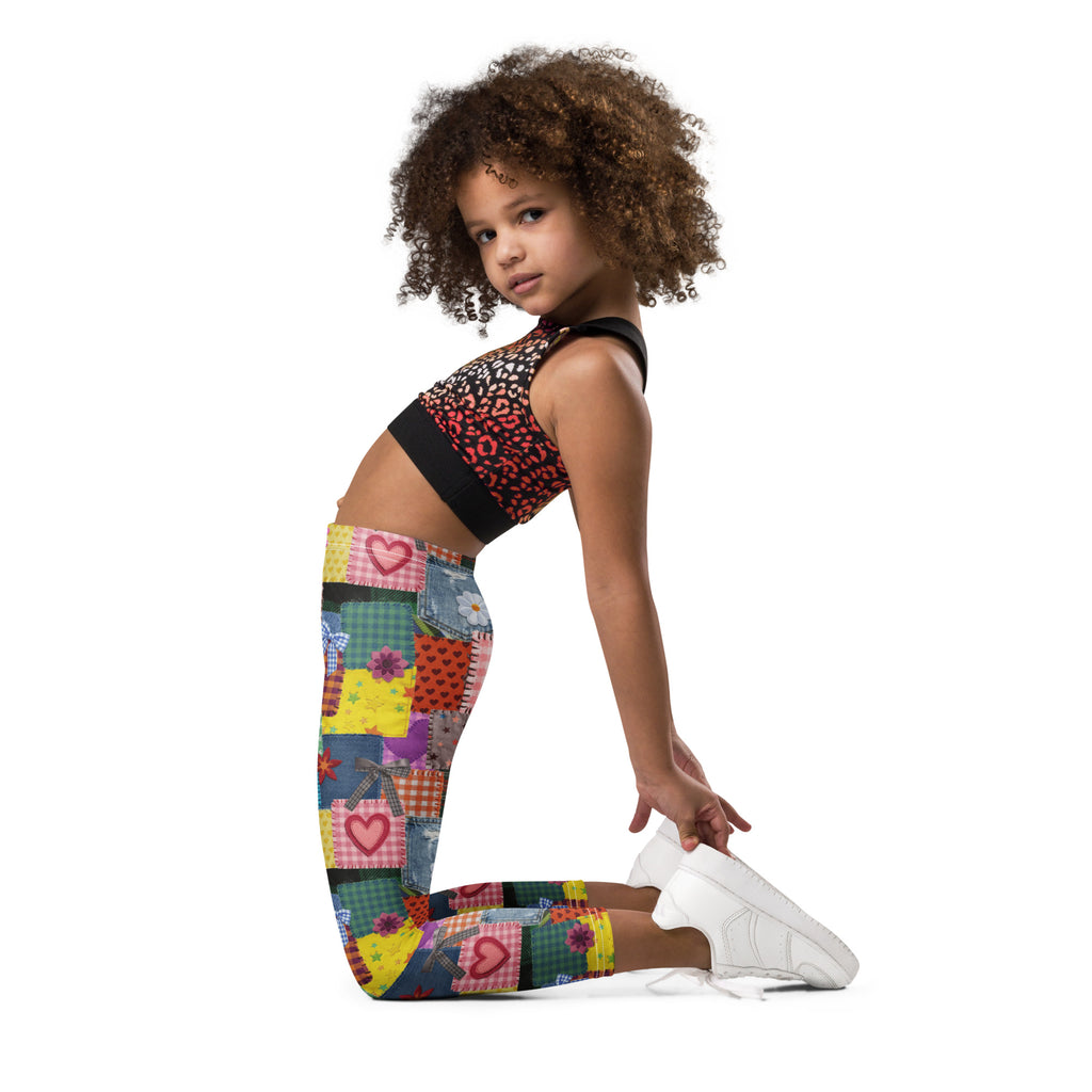 KIDS (2-8yrs) Active Stretch Leggings - 'Perfect Patchwork'