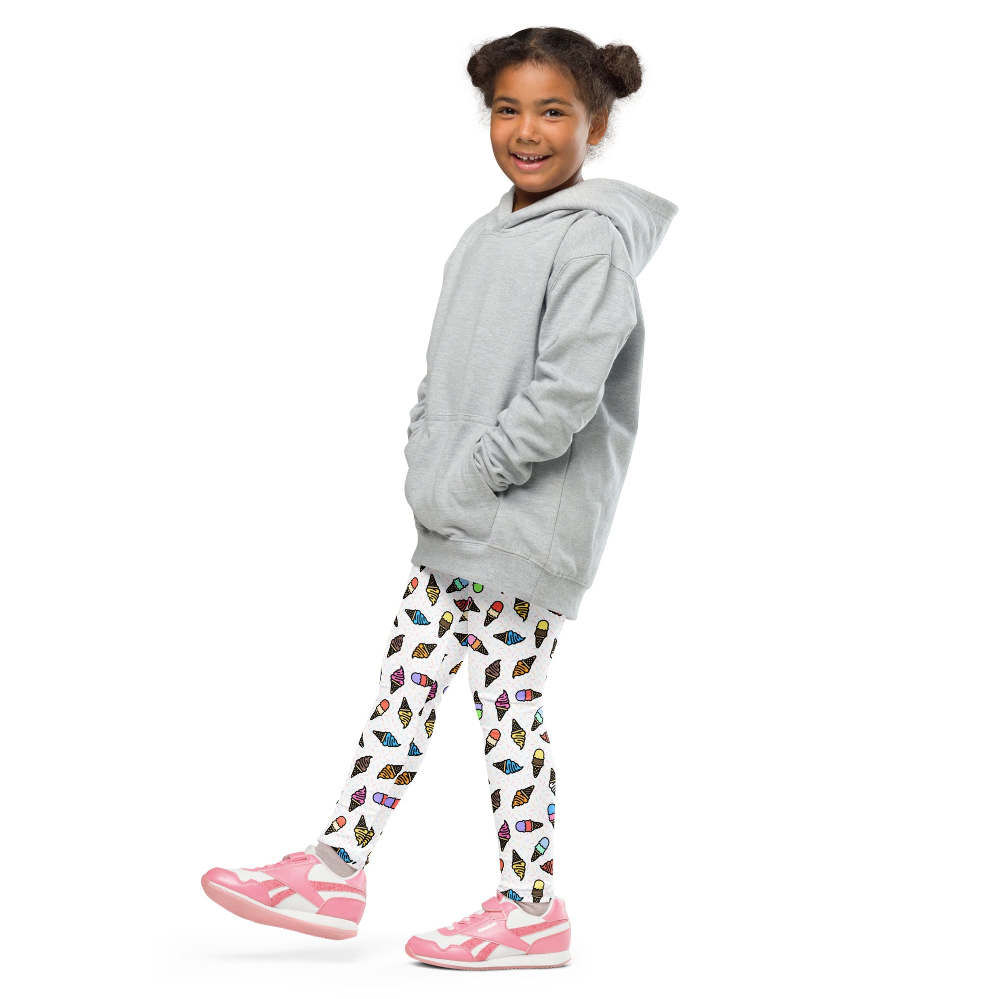 KIDS (2-8yrs) Active Stretch Leggings - 'Ice Cream' Leggings