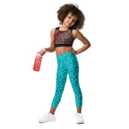KIDS (2-8yrs) Active Stretch Leggings - 'Aquamarine'