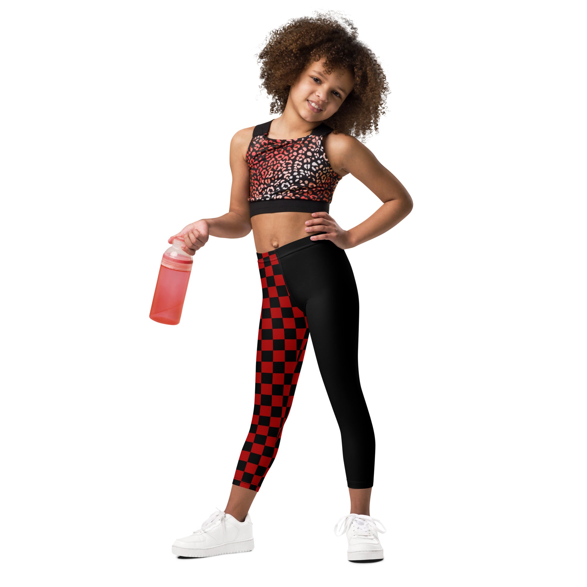 KIDS (2-8yrs) Active Stretch Leggings - 'Black Parade'