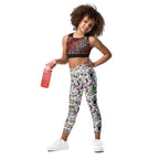 KIDS (2-8yrs) Active Stretch Leggings - 'Bubblegum Diner'