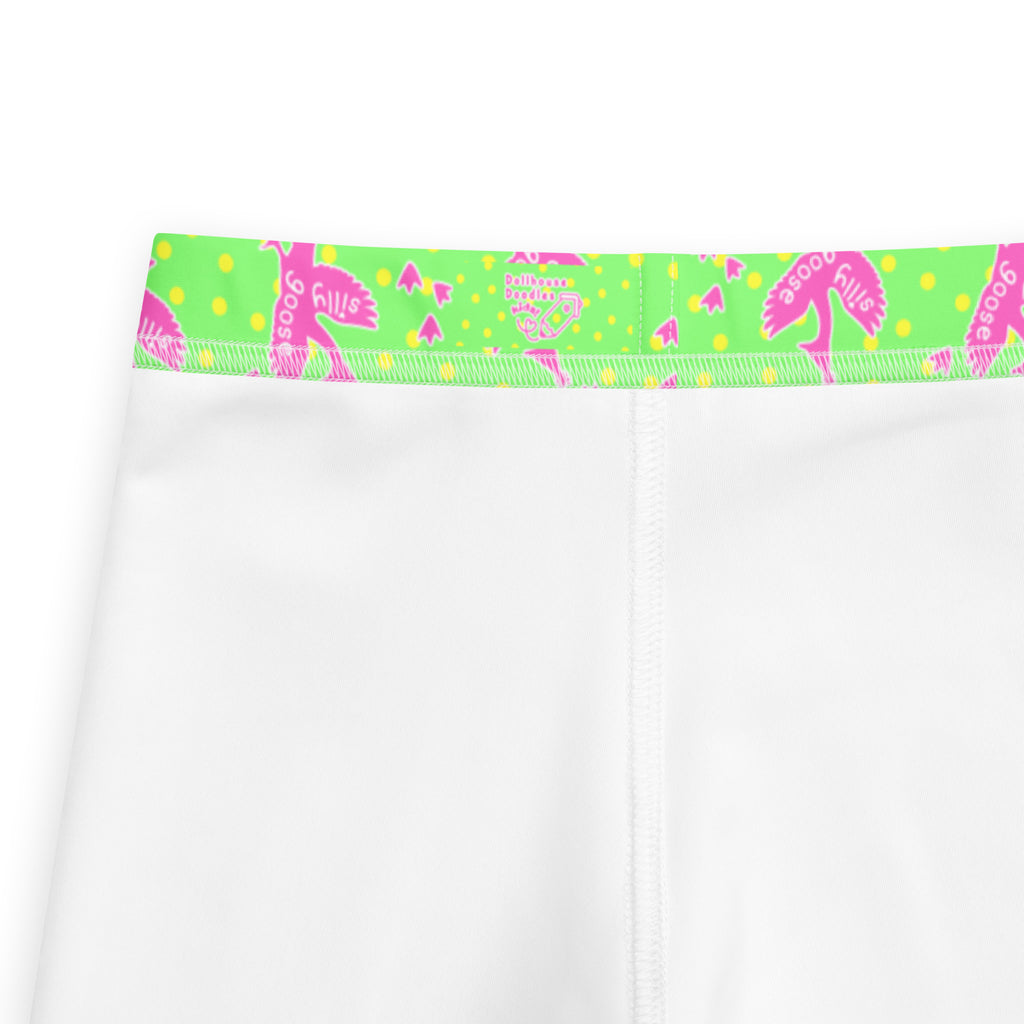 KIDS (2-8yrs) Active Stretch Leggings - 'Silly Goose'