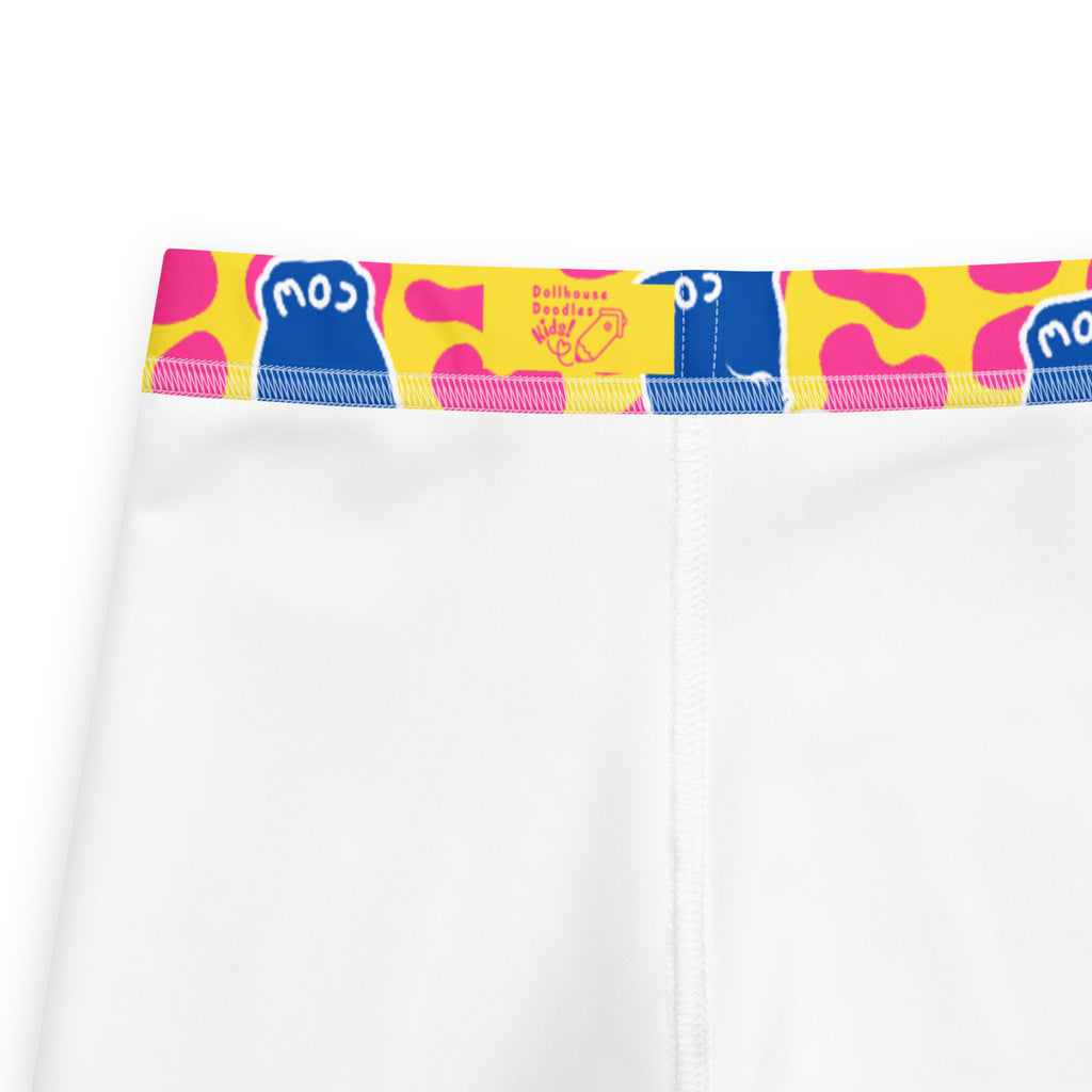 KIDS (2-8yrs) Active Stretch Leggings - 'Silly Cow'