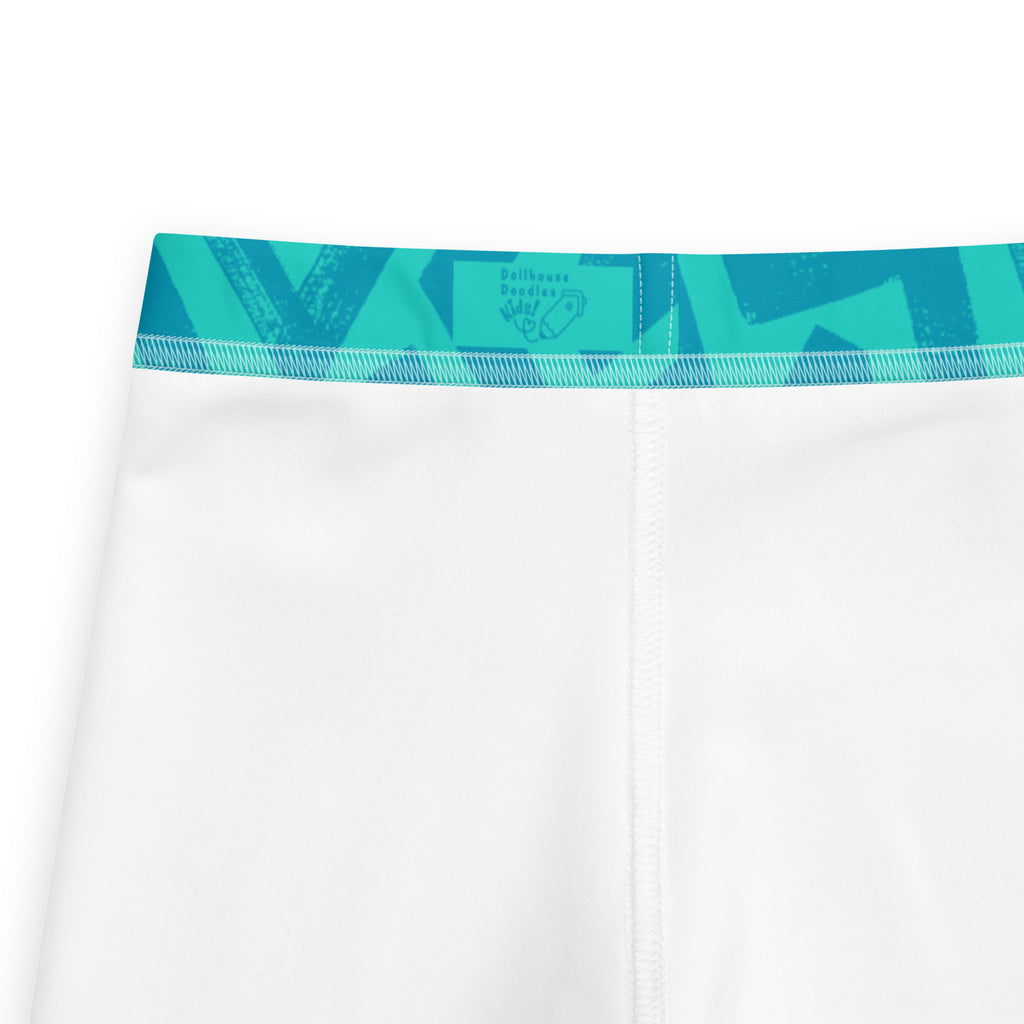 KIDS (2-8yrs) Active Stretch Leggings - 'Aquamarine'