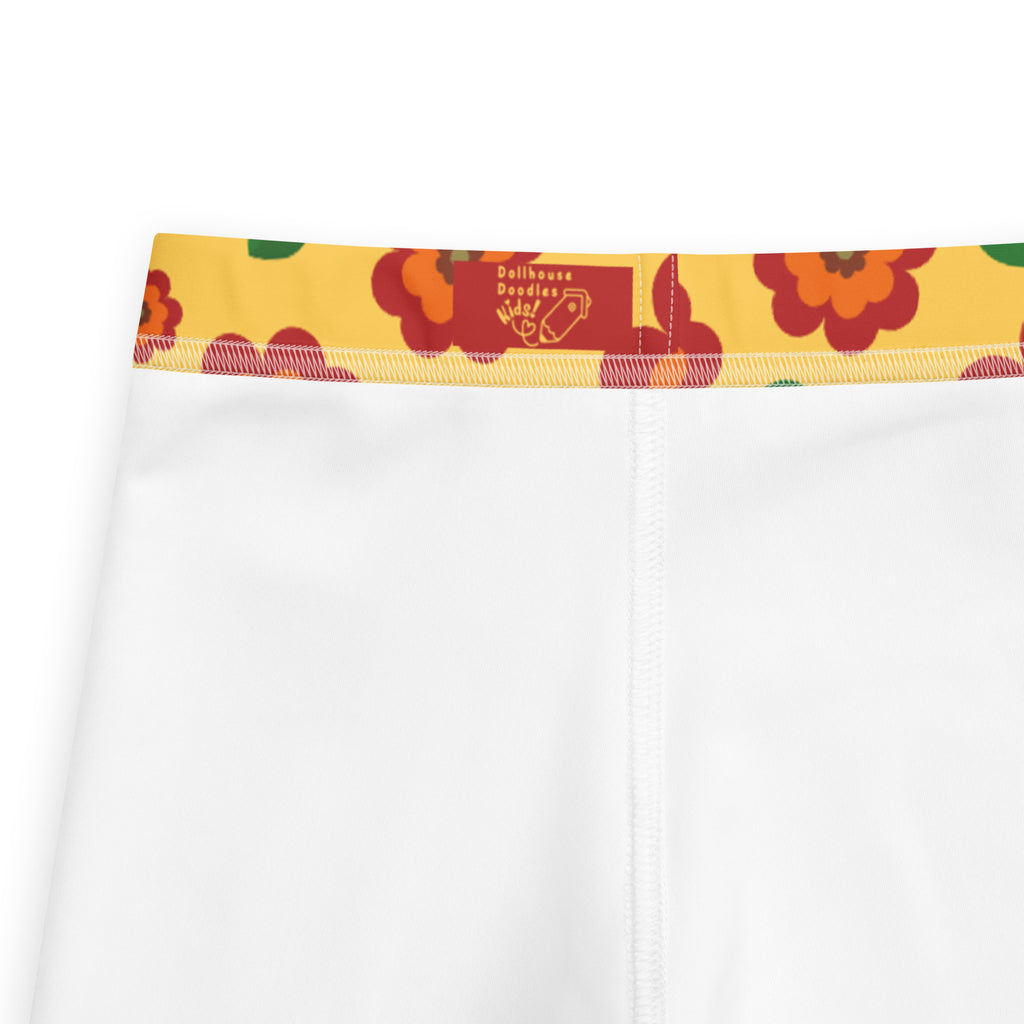 KIDS (2-8yrs) Active Stretch Leggings - 'Petal Pop'