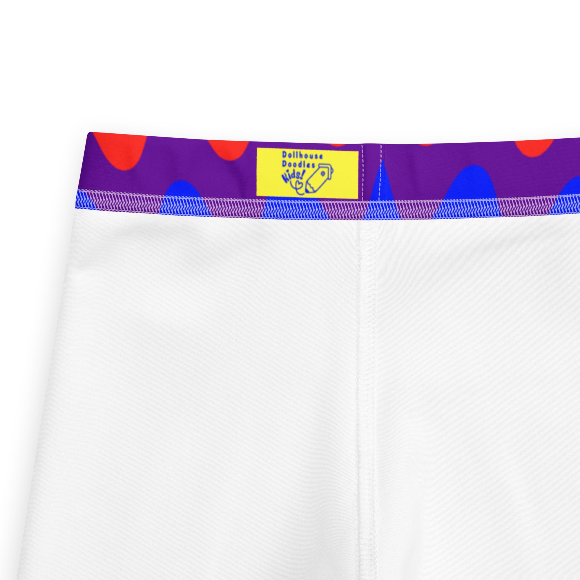 KIDS (2-8yrs) Active Stretch Leggings - 'Rainbow Waves'